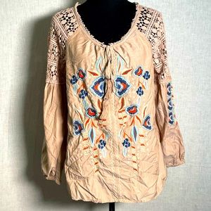 Sundance Womens Beautiful Silk Blend Top- Medium